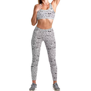 Ensemble de soutien-gorge de sport et leggings à imprimé géométrique, séchage rapide, respirant, vêtements de sport pour femmes - Product Image 6