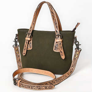Green <b>Canvas</b> Tote <b>Bag</b> Women Western Two Shoulder Handbag <b>Crossbody</b> Purse Vintage Boho Fashion Water Resistant - Product Image 1