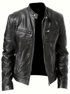 Chaquetas de Invierno para Hombre de Piel de Oveja Recubierta de Cuero, con Logotipo Frontal, Transpirables, Resistentes al Viento, Bajo MOQ, Precio al por Mayor para Venta en Línea - Product Image 2