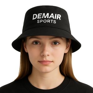 Haute qualité 3D broderie strass Street Style mode Logo personnalisé marque seau chapeau Protection solaire pêche unisexe adulte - Product Image 6