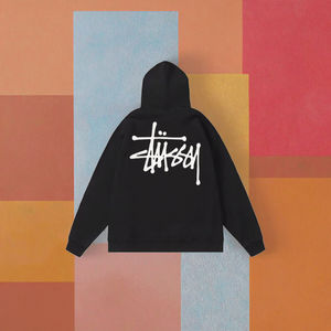 เสื้อฮู้ดดี้คลาสสิคแบบใหม่ปี 2026 รุ่นครอส-บอร์เดอร์ สีดำ สำหรับเด็ก  ผ้าฝ้าย 100% ทรงหลวม ใส่ได้ในฤดูหนาว สีพื้น - Product Image 2