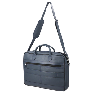 Navy Blue Laptop Leather <b>Bag</b> Handmade Genuine Leather Executive Office Briefcase with Organized Compartments Travel <b>Bag</b> - Product Image 3