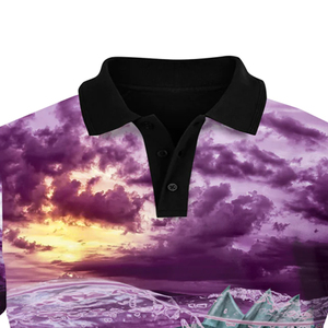 Camiseta Polo de Pesca de Manga Larga, Sublimada Personalizada, Transpirable, Antibacteriana, Tallas Grandes, Spandex/Poliéster, UPF 50+ - Product Image 3