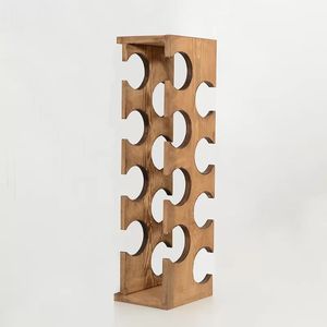 Classic Wooden Wine Rack For Wine Bottle Organizer <b>Kitchen</b> Counter And Restaurant Bar <b>Storage</b> Display - Product Image 3