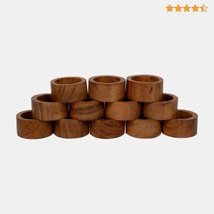 Anneau de serviette en bois de haute qualité, design unique style américain, écologique, durable, fait main en Inde, largeur personnalisable pour - Product Image 6