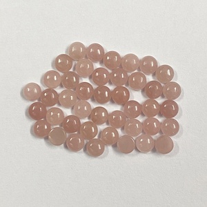 หินควอตซ์สีชมพูธรรมชาติ4มม. 6มม. 8มม. 10มม. สำหรับทำเครื่องประดับอัญมณีทรงหลวมขนาดพิเศษ - Product Image 4