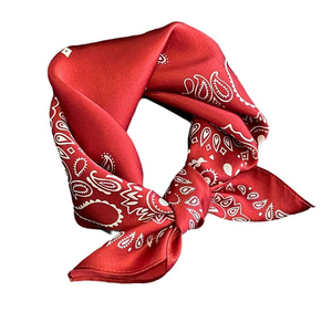 Vintage Style Floral Cotton Square <b>Scarf</b> Bandana Multifunctional Headwear Neckwear Casual Wear Multifunctional Unisex Casual - Product Image 1
