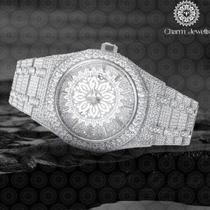 Reloj de Cristal de Lujo para Mujer Charm Jewells, Analógico de Cuarzo, Correa de Acero Inoxidable, Esfera Redonda de 38 mm, Estilo Joyería de Moda - Product Image 1