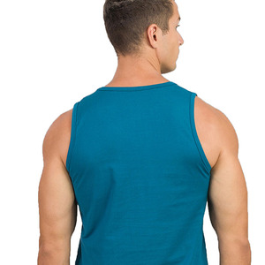 Camiseta sin mangas para hombre más vendida Logotipo profesional impreso Tejido de punto de calidad fina Estilo informal Precio con logotipo personalizable - Product Image 4