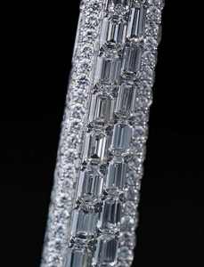 จี้โมอิสซาไนต์สั่งทำขายส่ง สไตล์ฮิปฮอป ประดับเพชร VVS สำหรับผู้ชาย ตัวอักษรย่อ ตัวอักษรภาษาอังกฤษ เงินแท้ 925 จี้โมอิสซาไนต์ - Product Image 2