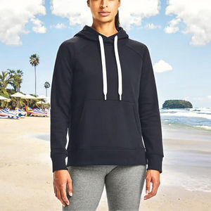 Diseño moderno de tendencia Logotipo personalizado Suéter con cordón a Juego 100% Algodón Fleece Ecológico Ropa deportiva de invierno Gimnasio Entrenamiento - Product Image 5