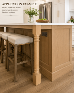 Heavy-Duty <b>Round</b> Wood <b>Table</b> Legs for Kitchen Cabinet Outdoor & Living Room Furniture-Strong Support Posts - Product Image 4
