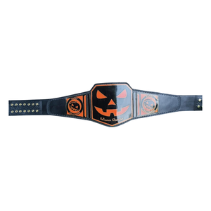 Happy Halloween Pumpkin Champion Belt Spooky Wrestling Title Belt Limited Edition Custom Design - Product Image 1