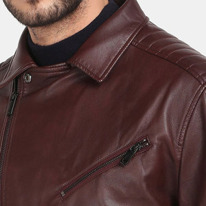 Bulk Quantity Customized Packing <b>Men's</b> Biker Leather <b>Jacket</b> Winter Collection Great Personality <b>Men's</b> Leather <b>Jacket</b> - Product Image 6