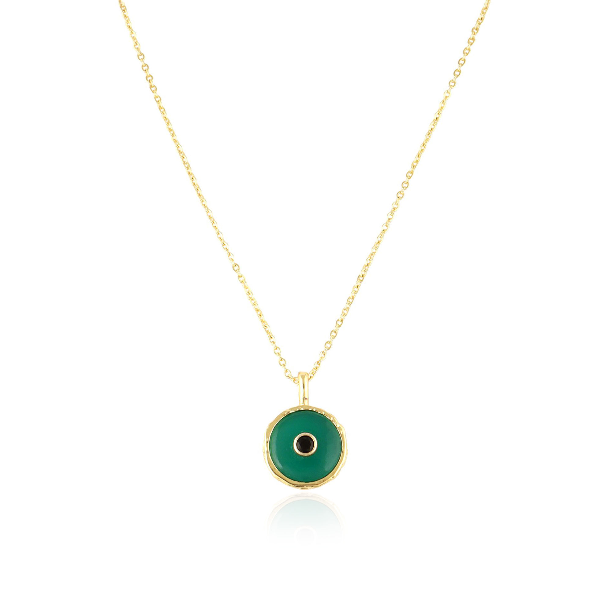 Onyx vert et CZ noir