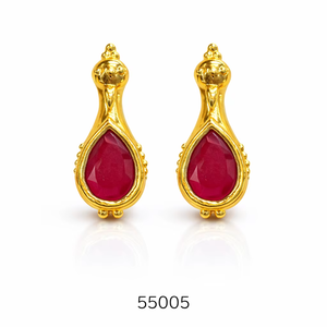 Boucles d'oreilles clous MOLL JEWELLERS de luxe plaquées or rose avec zirconiums cubiques pour femme, légères, confortables, de créateur, pureté 100 % certifiée par un tiers - Product Image 1