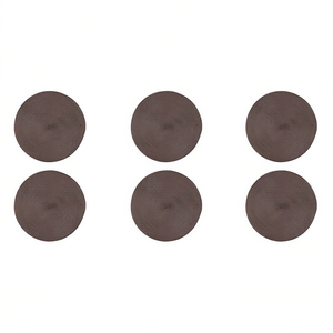 Set de 6 dessous-de-plat ronds Excelsa marron 36x36 cm en plastique - Product Image 2