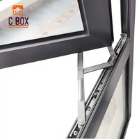 Portes et fenêtres spéciales en alliage d'aluminium Cbox/murs rideaux en verre pour maison préfabriquée en conteneur