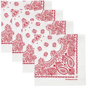 Pañuelo Promocional Personalizado al por Mayor de Algodón Liso con Estampado Digital Paisley Estilo Western para Mujer, Máscara Deportiva para el Sol y Decoración del Cabello - Product Image 4
