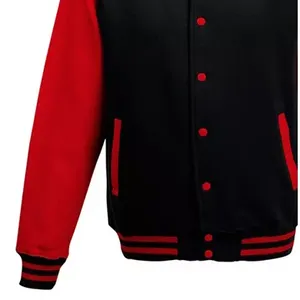 เสื้อแจ็คเก็ตเบสบอลแบบกำหนดเองสำหรับผู้หญิง เสื้อแจ็คเก็ต Letterman Varsity แขนยาว ดีไซน์เบสบอล ปักลาย - Product Image 5