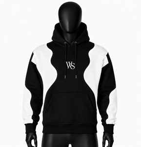 Men's Camouflage Color Block Double Zip up <b>Hoodie</b> Casual Cotton French Terry Sweatshirt with Front Pocket and WS Logo - Product Image 3