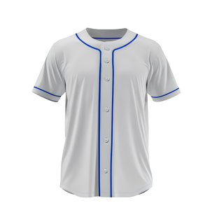 Maillot de baseball imprimé de qualité supérieure, motif floral, boutonné, en maille, manches courtes, avec passepoil sur le devant, fournisseur OEM personnalisé - Product Image 4