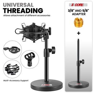 Supporto per Microfono da Scrivania 3-in-1 Regolabile con Morsetto per Telefono e Braccio MS RBS - Product Image 4