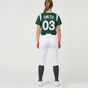 Ensemble de sport personnalisable en polyester respirant et à séchage rapide pour softball, avec maillot et pantalon, idéal pour l'entraînement et les matchs en extérieur (OEM) - Product Image 3