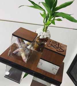 Ensemble de brûleur à bakhoor avec boîte en acrylique, motif floral en nacre, décoration religieuse indienne pour la maison, bois de santal de qualité supérieure - Product Image 6