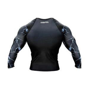 Vente en gros de rashguard de Jiu Jitsu Bjj personnalisé avec logo imprimé en 3D pour hommes, t-shirt de compression respirant Spiderman UPF50+ à manches courtes - Product Image 3