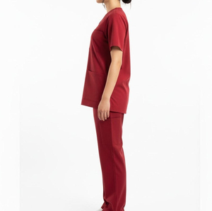 Wholesale Women Hospital <b>Scrub</b> Uniforms Polyester/Cotton/Custom Hot Selling Best Design Best Fabric Stretch Women <b>Scrub</b> <b>Sets</b> - Product Image 2