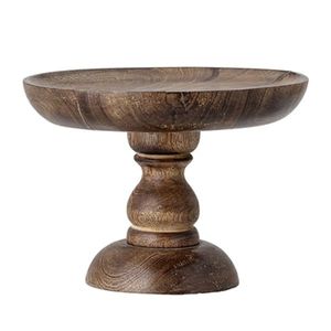 Support à gâteau en bois fait main élégant avec un design de style antique moderne pour la réception de mariage, occasion spéciale, présentation de gâteau - Product Image 4