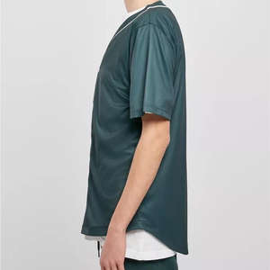 Camiseta de Fútbol Americano Personalizada, Uniformes Deportivos de Béisbol y Sóftbol, Uniformes Cortos Personalizados para Equipos, Uniforme de Béisbol con Botones, 100% Poliéster - Product Image 4