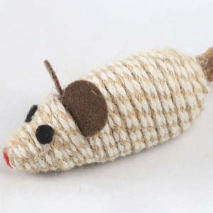 Eco-Friendly Durable Catnip Stick <b>Toys</b> with Feather and Natural Sisal Interactive <b>Mouse</b> Ball Chew Sticks for <b>Cats</b> - Product Image 3