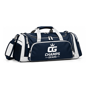 Champs Gear Sports <b>Square</b> Duffel Bag Waterproof Gym Travel Bag Shoe Compartment Large Capacity <b>Adjustable</b> Shoulder Strap - Product Image 5