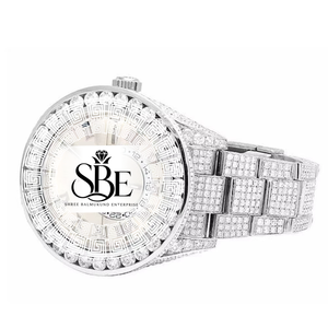 Reloj de Diamantes Hip Hop Cuadrado Simple de Acero Inoxidable con Moissanita para Hombre, Resistente al Agua, Elegante, Movimiento de Cuarzo, al Mejor Precio - Product Image 2