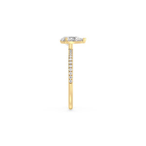 Anillos de moissanita REYES de plata de ley 925 brillantes, con corte de pera, 0.89 quilates, VVS, certificados por GRA, joyería fina, regalo de boda para mujer - Product Image 6