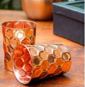 Top Supplier Copper Glass Tumbler Manufacturer Ayurvedic Drinking Water Cup Bulk Export Metal <b>Drinkware</b> India - Product Image 5