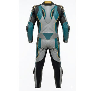 Chaquetas de Motociclista Casuales de Cuero Genuino de Alta Calidad, Chaquetas para Hombre Tallas Grandes, Chaquetas de Cuero Personalizadas y Elegantes para Carreras de Autos - Product Image 2