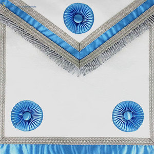 Tablier de Régalia Maçonnique Personnalisable de Qualité Supérieure, Broderie Élégante, Construction Durable en Peau d'Agneau, Épingle de Sûreté Cousue, Classique - Product Image 5
