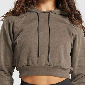 Sudadera Corta de Alta Calidad para Mujer, Fabricada a Medida, Sudadera de Manga Larga para Mujer, Sudadera de Invierno y Ropa Deportiva para Entrenamiento en el Gimnasio - Product Image 4