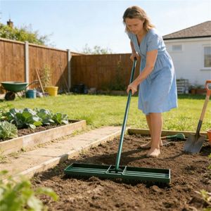 Rastrello Livellante per Prato, Macchina Perforatrice per Livellamento del Terreno, per Giardinaggio e Cura del Paesaggio - Product Image 4