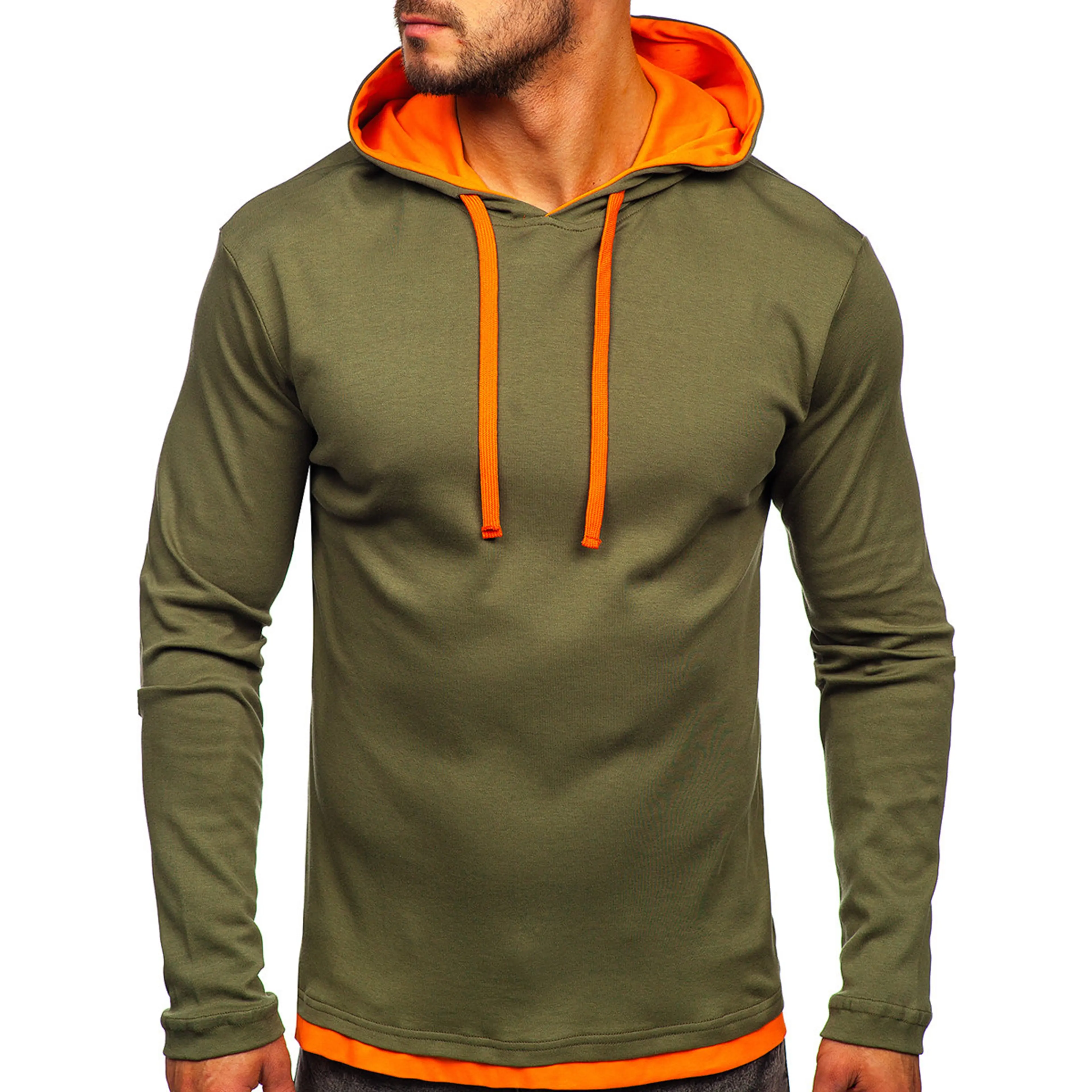 Cotton Hoodie Mens Hoodies 340g High Quality 100% Cotton Pullover Warm Wholesale Custom Printing