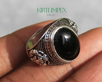 Bague noire avec noeud pour hommes, nouvelle bague à la mode, pierre précieuse naturelle, Onyx, turque, nouveau design 2022