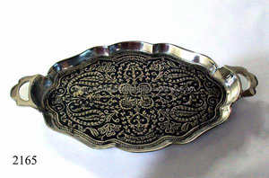 Plateau de service en bois sculpté élégant de qualité supérieure Plateau en bois de qualité supérieure pour présenter et servir le petit déjeuner - Product Image 6