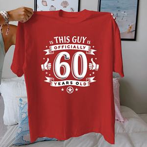 ผู้ชายคนนี้อย่างเป็นทางการ60เสื้อยืดผ้าฝ้ายแท้ของผู้หญิงใส่สบาย - Product Image 2