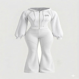 ชุดวอร์มผู้หญิง Clovix Sports ราคาประหยัด ชุดออกกำลังกายสวมใส่สบาย ชุดลำลองสำหรับเล่นกีฬา ผลิตจำนวนมาก - Product Image 4