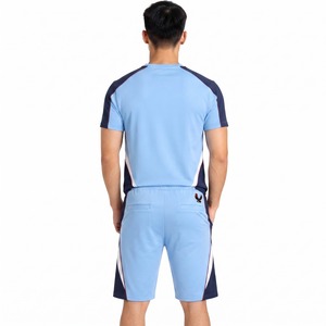 Mens <b>Short</b> <b>Set</b> Performance Gym Outfit with Stretch Fabric <b>Short</b> Sleeve <b>Top</b> <b>and</b> Matching <b>Shorts</b> for Fitness Sports <b>and</b> Training - Product Image 2
