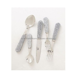 Ensemble de couverts décoratifs conception personnalisée en métal artisanat vaisselle ensemble d'argenterie couverts réutilisables couverts pour la décoration intérieure - Product Image 3