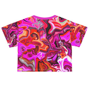 Camiseta Corta Sublimada para Mujer con Cuello Redondo, de Alta Calidad, Diseño Elegante y Moderno - Product Image 4